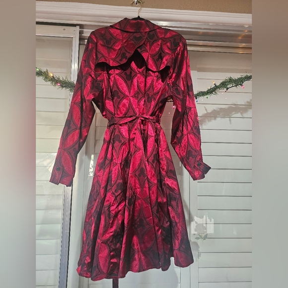 Disney Mickey Jacquard Swing Trench Coat From Torrid - Picture 5 of 11